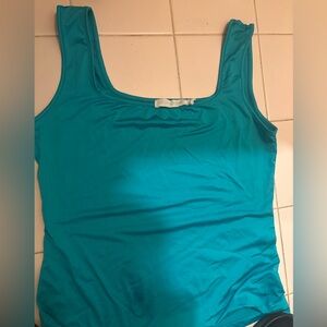 Anne Fontaine Tank In Turquoise Sz 38
